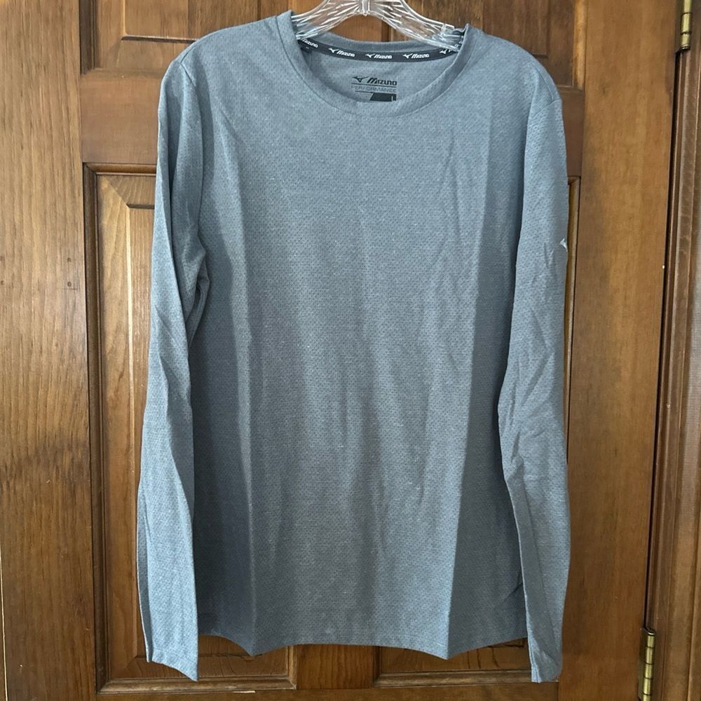 Women’s Mizuno Performance Infinity Long Sleeve Shirt Grey Size Large Drylite